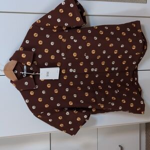 Bode Marigold Embroidered Shirt Mens XS/S